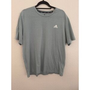 Adidas Primegreen Aeroready XL T Shirt Teal Blue Short Sleeve Athletic